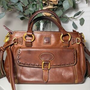 Vintage Dooney And Bourke Florentine Satchel With Bonus D&B Wristlet/Pouch✨